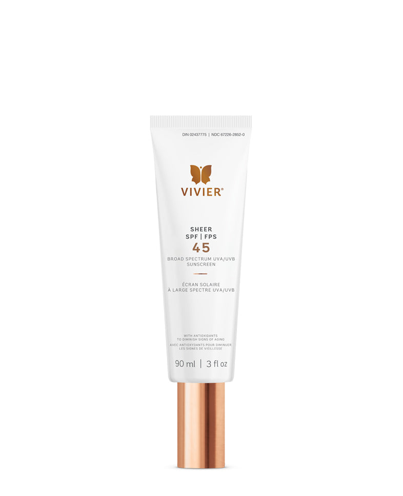 Sheer broad spectrum SPF45 Vivier