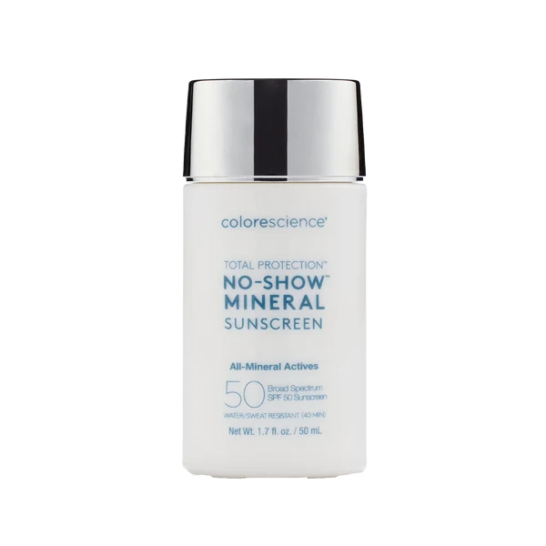 No show mineral sunscreen SPF50