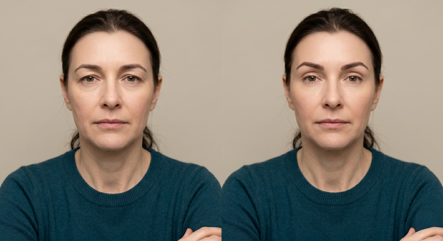 Before and after results