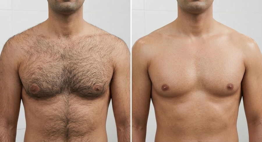 Before and after results